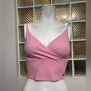 Hollister pink tank top size M